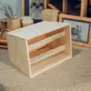 Chậu Gỗ Chữ Nhật Cắm Hoa Cao Cấp