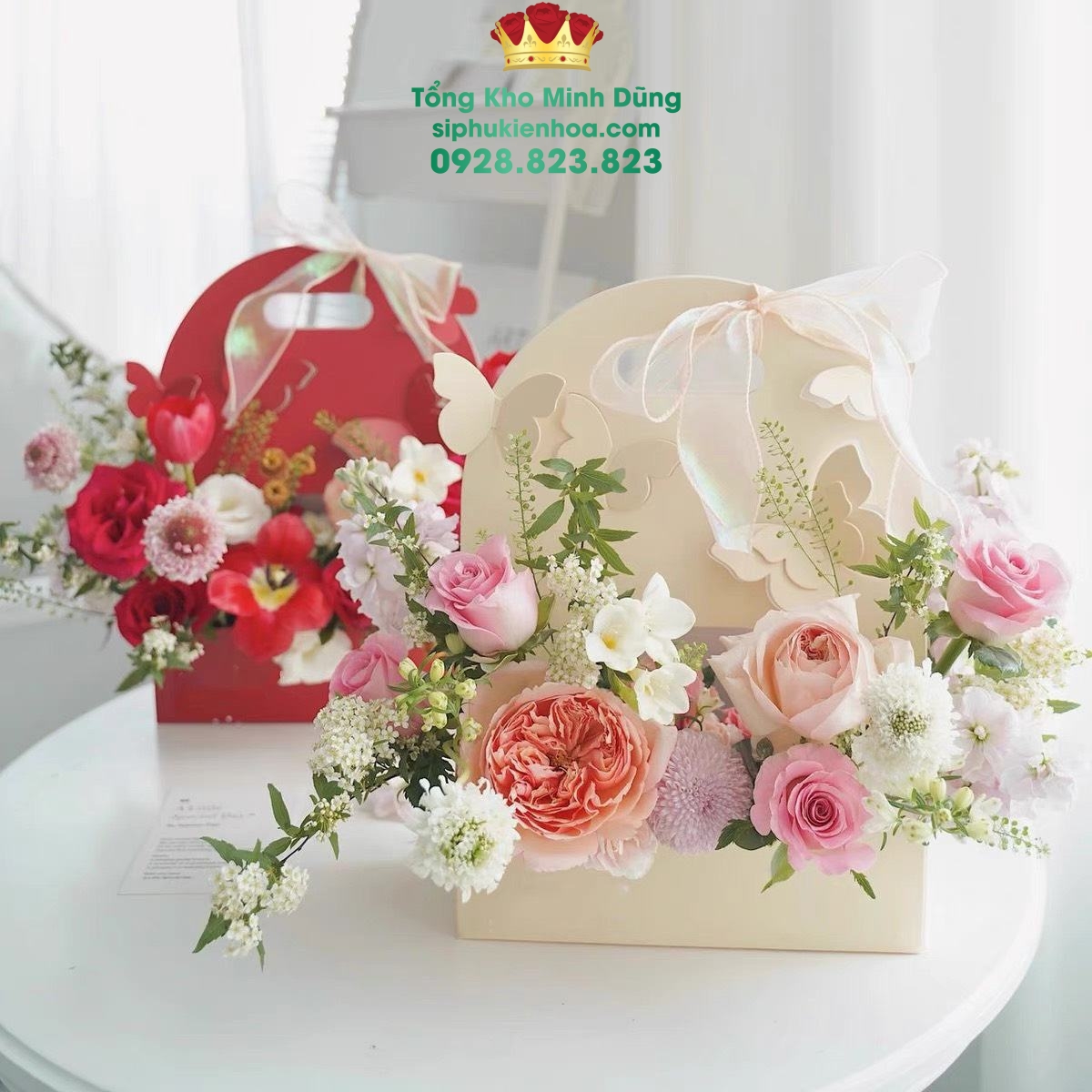 Túi Cắm Hoa Trang Trí Bướm Xinh Cao Cấp (Set 10 Cái) - Sỉ Phụ Kiện Hoa Túi Cắm Hoa Trang Trí Bướm Xinh Cao Cấp (Set 10 Cái) - Ảnh 2