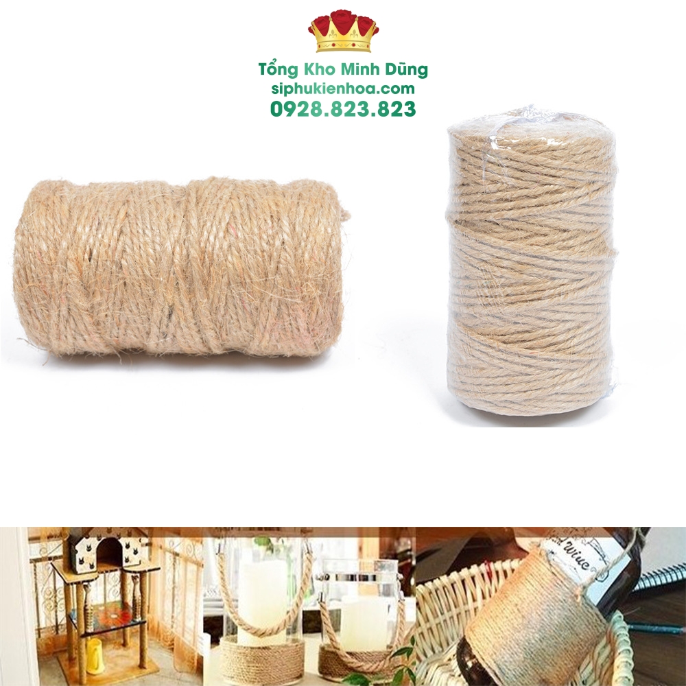 Dây Thừng Cuộn 100M Cao Cấp - Sỉ Phụ Kiện Hoa Dây Thừng Cuộn 100M Cao Cấp - Ảnh 2