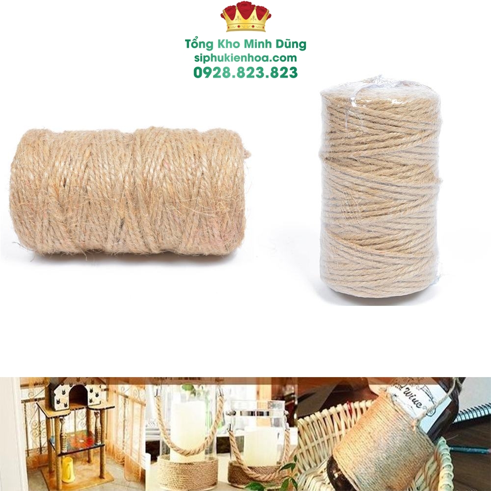 Dây Thừng Cuộn 100M Cao Cấp - Sỉ Phụ Kiện Hoa Dây Thừng Cuộn 100M Cao Cấp - Ảnh 2