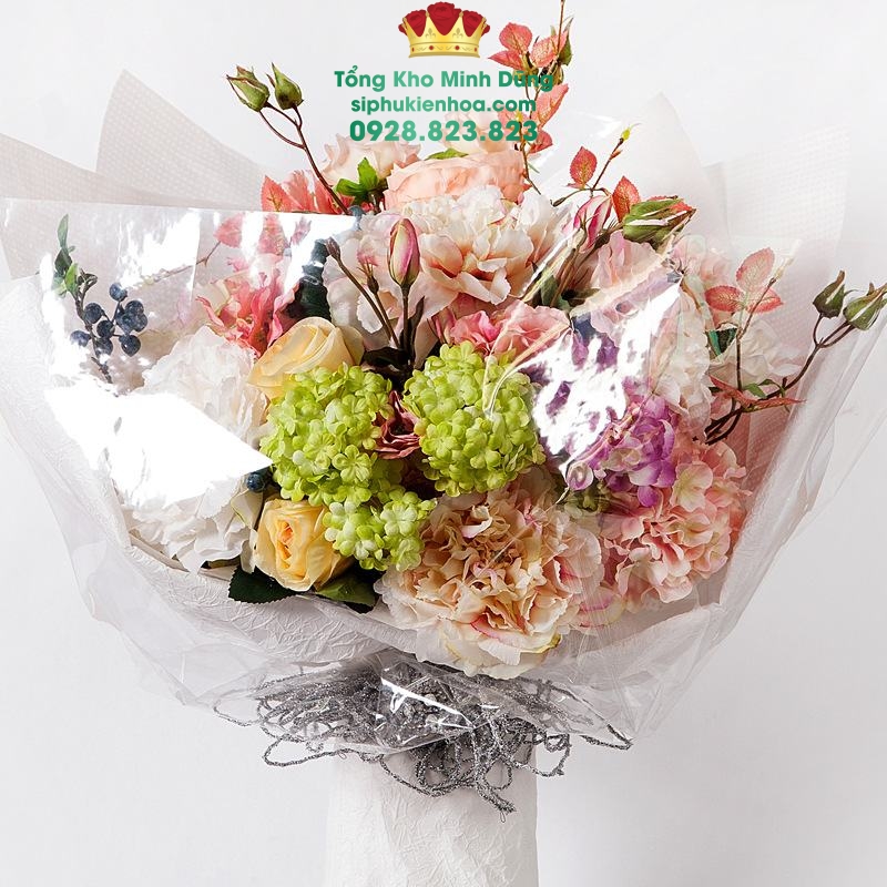 Giấy Kiếng Trơn Trong Suốt Gói Hoa Cao Cấp - Sỉ Phụ Kiện Hoa Giấy Kiếng Trơn Trong Suốt Gói Hoa Cao Cấp - Ảnh 2