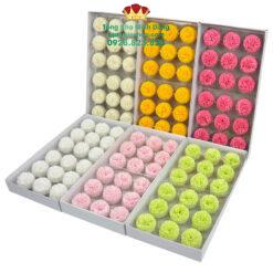 Hoa Sáp Pingpong Lớn Cao Cấp (Hộp 18 Bông)
