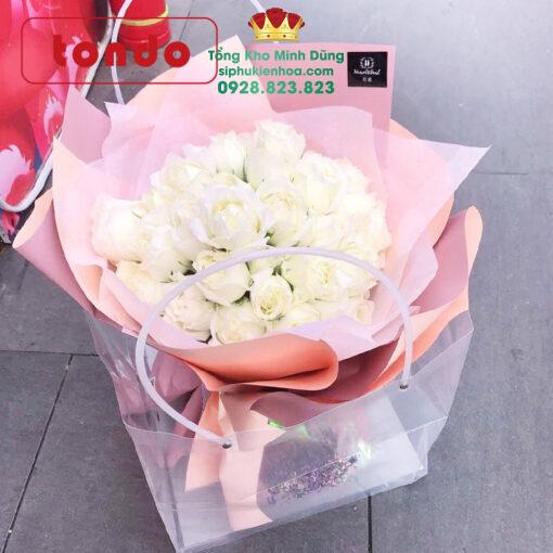 Túi Nhựa Vuông Đựng Hoa Cao Cấp (Set 10 Cái) - Ảnh 2