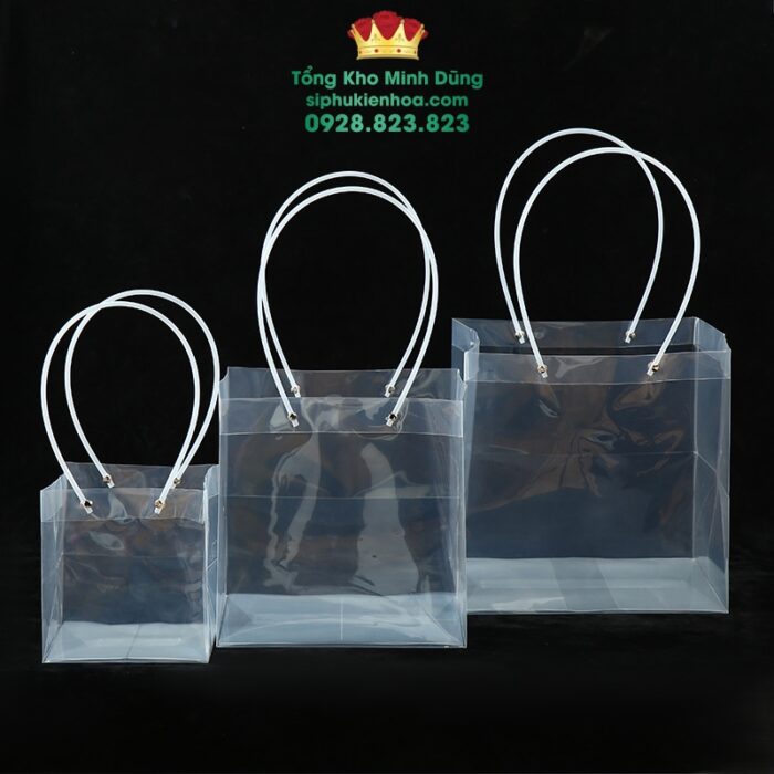 Túi Nhựa Vuông Đựng Hoa Cao Cấp (Set 10 Cái)