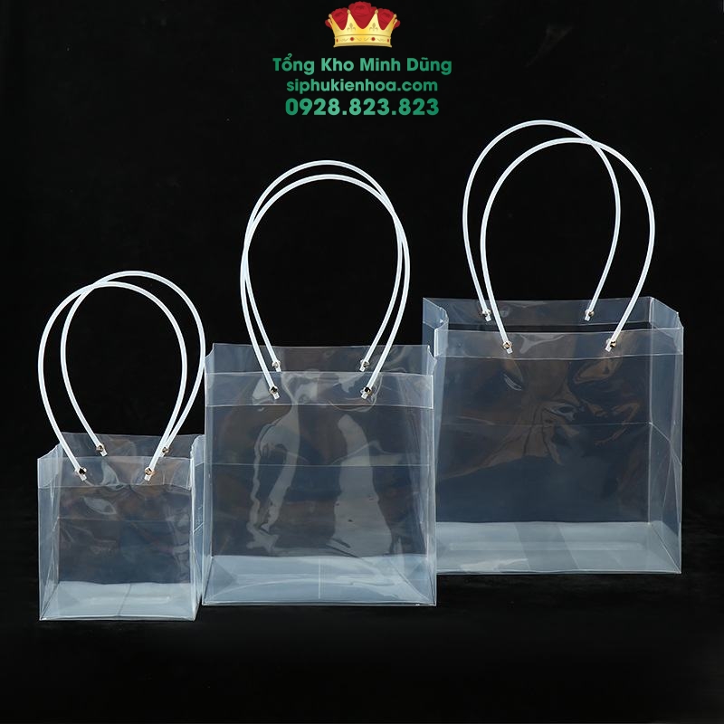 Túi Nhựa Vuông Đựng Hoa Cao Cấp (Set 10 Cái) - Sỉ Phụ Kiện Hoa Túi Nhựa Vuông Đựng Hoa Cao Cấp (Set 10 Cái)