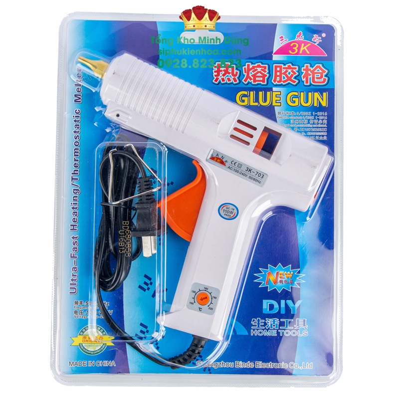 Súng Bắn Keo Chỉnh Nhiệt Cao Cấp (Mẫu Mới) - Sỉ Phụ Kiện Hoa Súng Bắn Keo Chỉnh Nhiệt Cao Cấp (Mẫu Mới) - Ảnh 3
