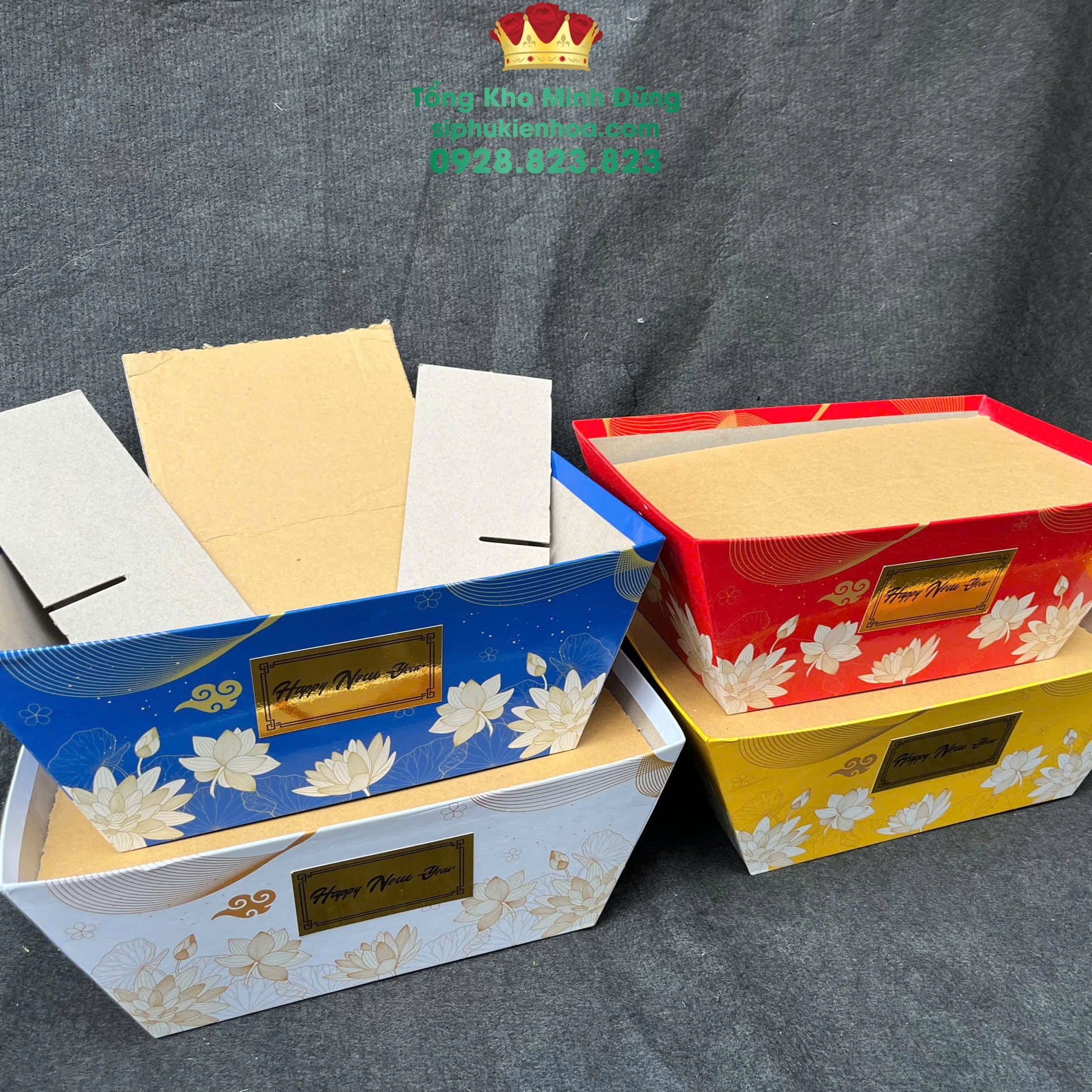 Thuyền Đựng Quà Tết - Set 10 Cái - Sỉ Phụ Kiện Hoa Thuyền Đựng Quà Tết - Set 10 Cái - Ảnh 4