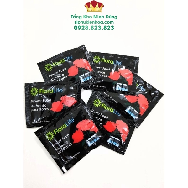 Thuốc Dưỡng Hoa Floralife Cao Cấp (Set 10 Gói) - Sỉ Phụ Kiện Hoa Thuốc Dưỡng Hoa Floralife Cao Cấp (Set 10 Gói)