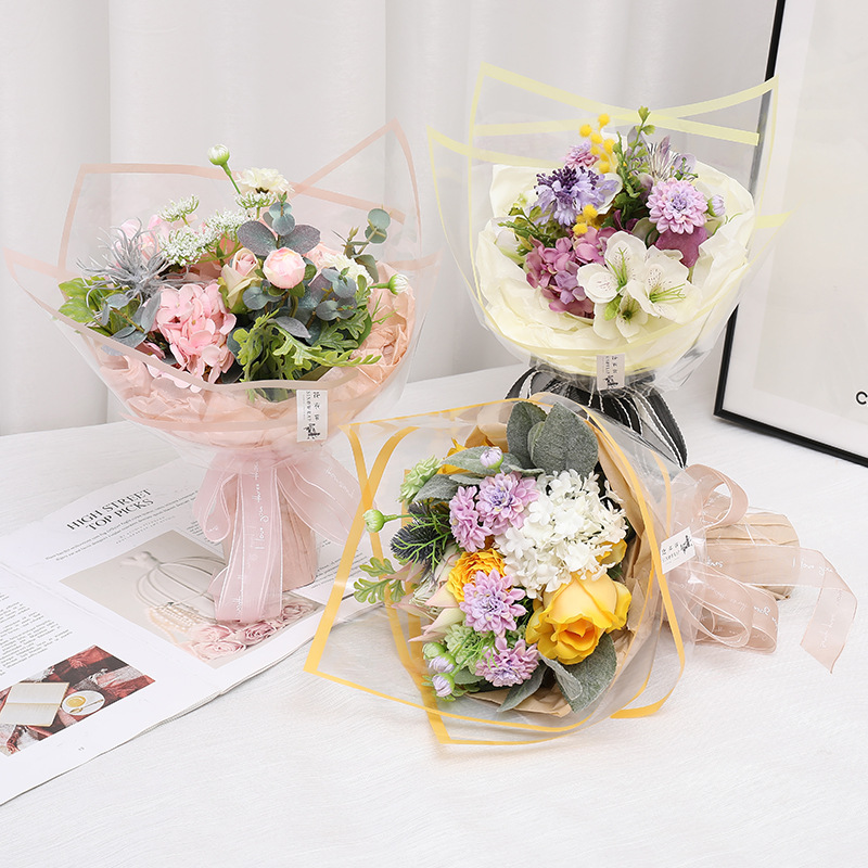 Giấy Kiếng Trong Viền Màu Cao Cấp - Sỉ Phụ Kiện Hoa Giấy Kiếng Trong Viền Màu Cao Cấp - Ảnh 2