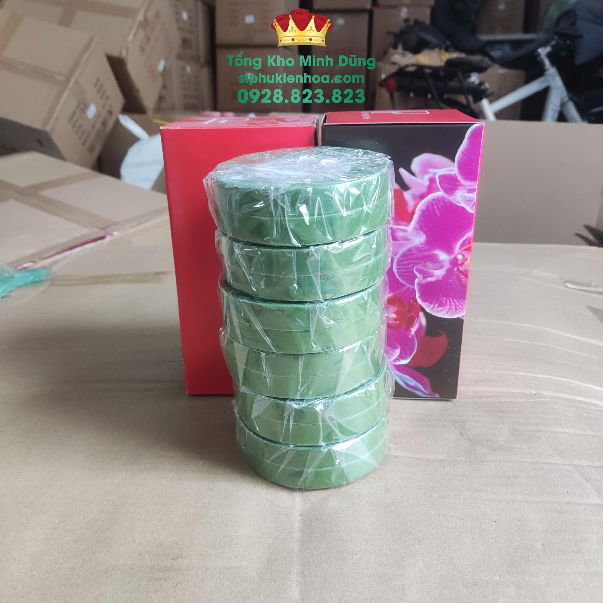 Hộp Keo Sáp Oasis Quấn Cành Cao Cấp - Sỉ Phụ Kiện Hoa Hộp Keo Sáp Oasis Quấn Cành Cao Cấp