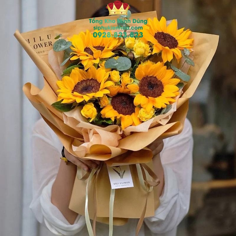 Giấy Báo Trơn, Xi Măng Gói Hoa Cao Cấp - Sỉ Phụ Kiện Hoa Giấy Báo Trơn, Xi Măng Gói Hoa Cao Cấp - Ảnh 3