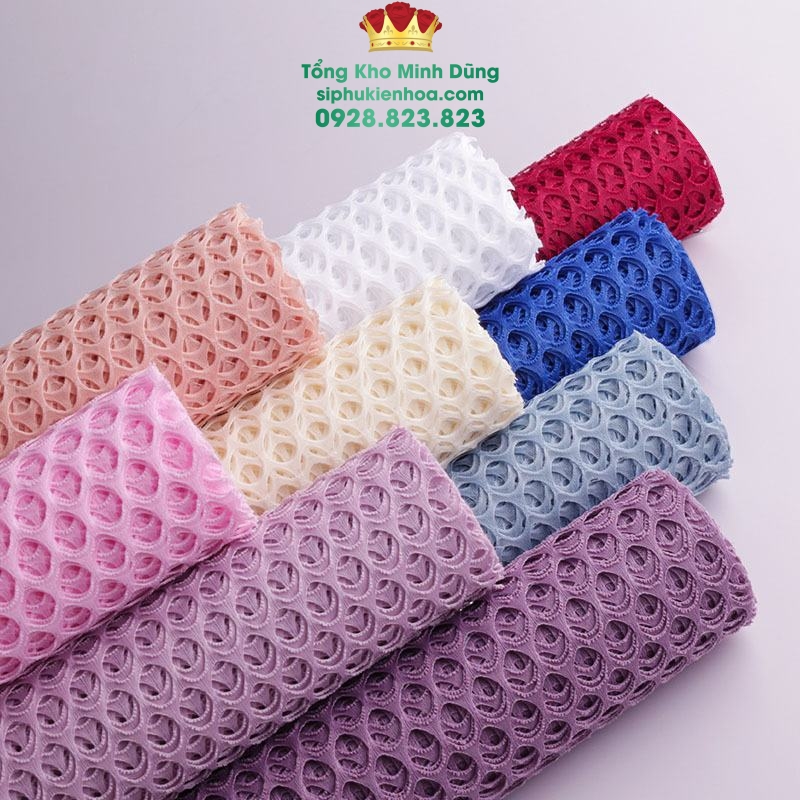 Cuộn Lưới Lỗ Tròn Gói Hoa Cao Cấp - Sỉ Phụ Kiện Hoa Cuộn Lưới Lỗ Tròn Gói Hoa Cao Cấp