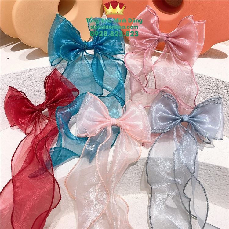 Ruy Băng Voan Viền Cao Cấp - Sỉ Phụ Kiện Hoa Ruy Băng Voan Viền Cao Cấp - Ảnh 2