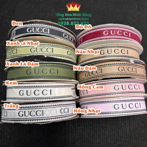 Ruy Băng 2Cm Chữ Gucci Cao Cấp - Ảnh 2