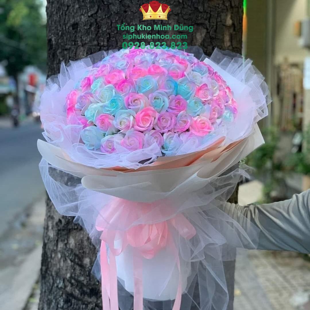 Hoa Sáp Galaxy Cao Cấp - Sỉ Phụ Kiện Hoa Hoa Sáp Galaxy Cao Cấp - Ảnh 2