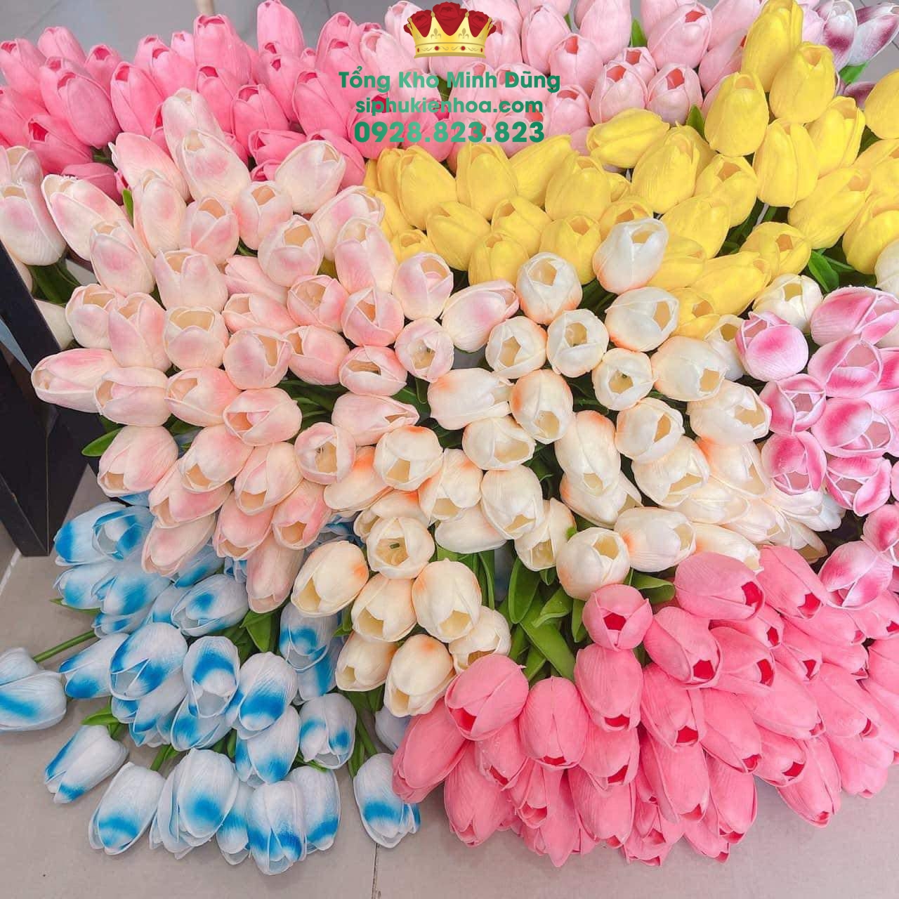 Set 10 Bông Tuylip Nụ Cao Cấp - Sỉ Phụ Kiện Hoa Set 10 Bông Tuylip Nụ Cao Cấp - Ảnh 2