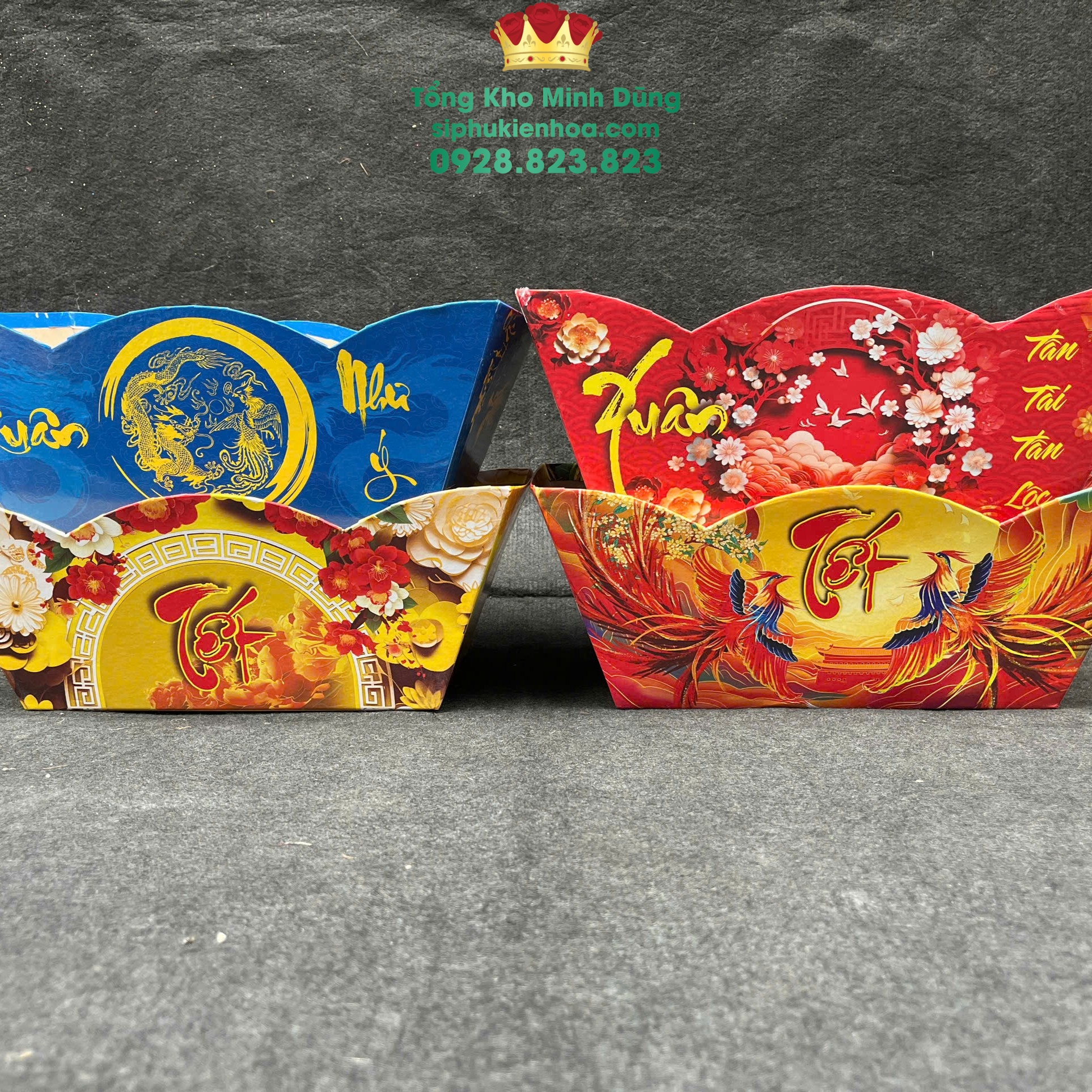 Thuyền Đựng Quà Tết - Set 10 Cái - Sỉ Phụ Kiện Hoa Thuyền Đựng Quà Tết - Set 10 Cái - Ảnh 3