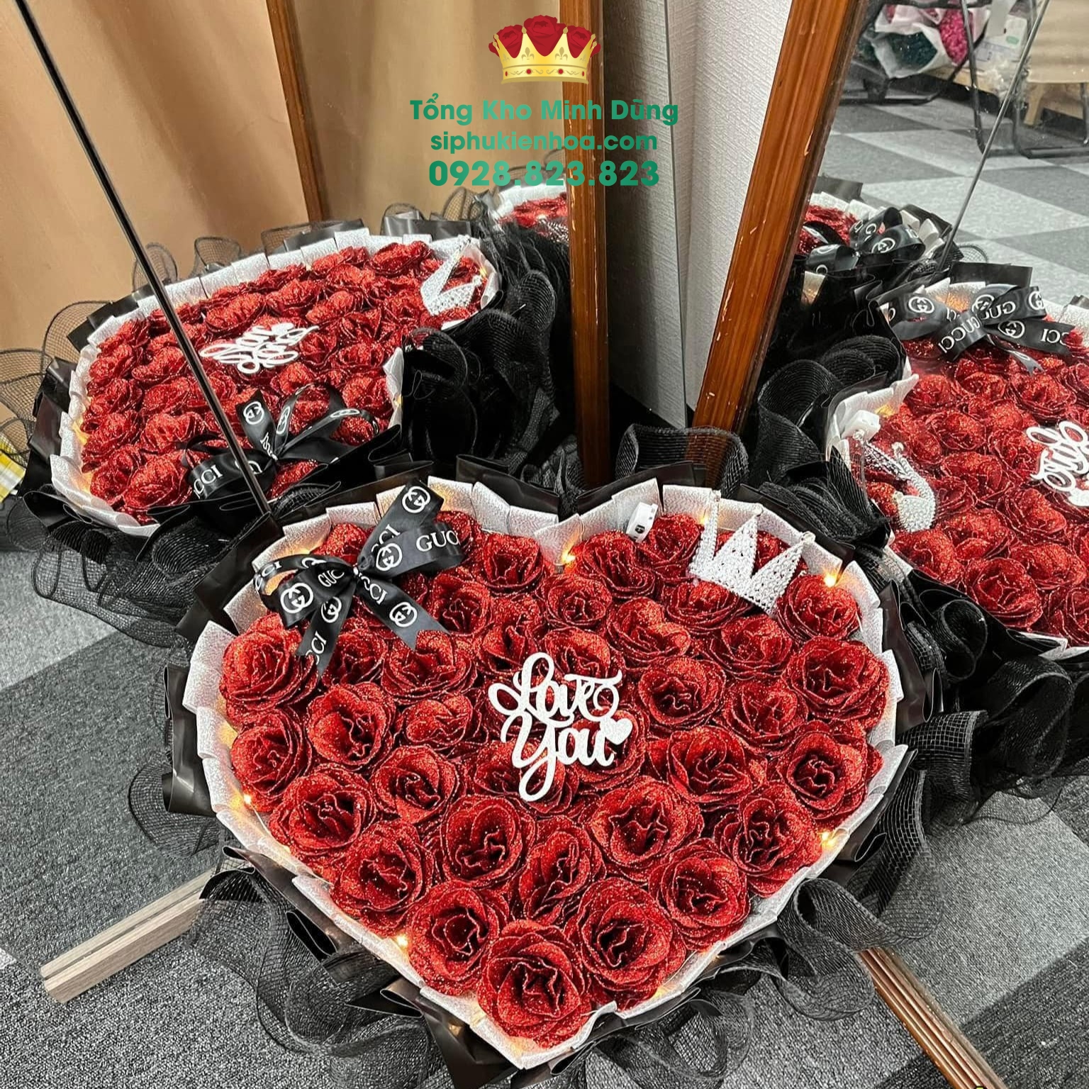 Toper Chữ Love You Cao Cấp (1 Bịch 10 Cái) - Sỉ Phụ Kiện Hoa Toper Chữ Love You Cao Cấp (1 Bịch 10 Cái) - Ảnh 2