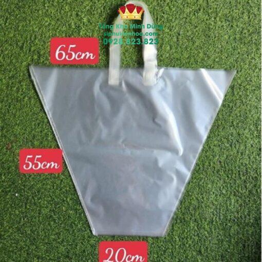 Túi Nhựa Trong Đựng Hoa Không Đáy Cao Cấp (Set 10 Cái)