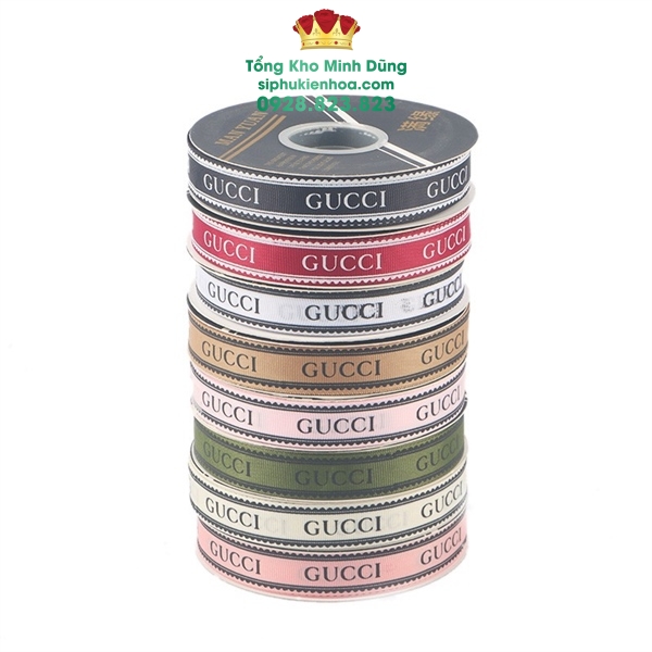Ruy Băng 2Cm Chữ Gucci Cao Cấp - Sỉ Phụ Kiện Hoa Ruy Băng 2Cm Chữ Gucci Cao Cấp - Ảnh 2