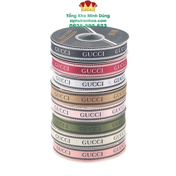 Ruy Băng 2Cm Chữ Gucci Cao Cấp - Sỉ Phụ Kiện Hoa Ruy Băng 2Cm Chữ Gucci Cao Cấp - Ảnh 2