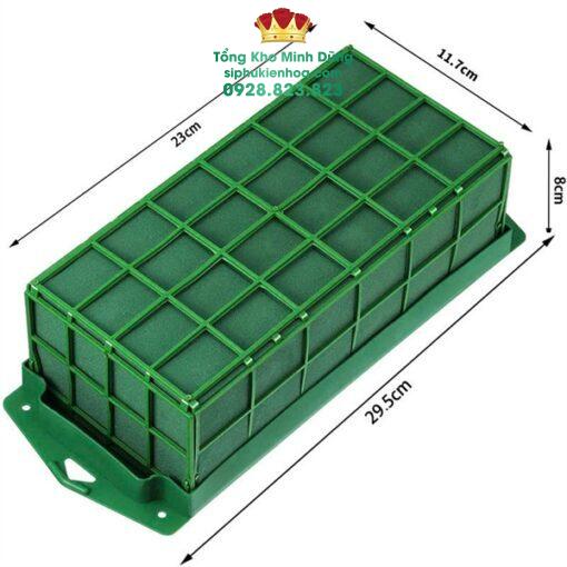 Xốp Cắm Xe Hoa Có Khay Hít Cao Cấp (1 Viên)