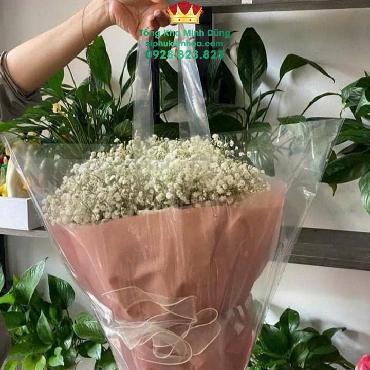Túi Nhựa Trong Đựng Hoa Không Đáy Cao Cấp (Set 10 Cái) - Sỉ Phụ Kiện Hoa Túi Nhựa Trong Đựng Hoa Không Đáy Cao Cấp (Set 10 Cái) - Ảnh 3