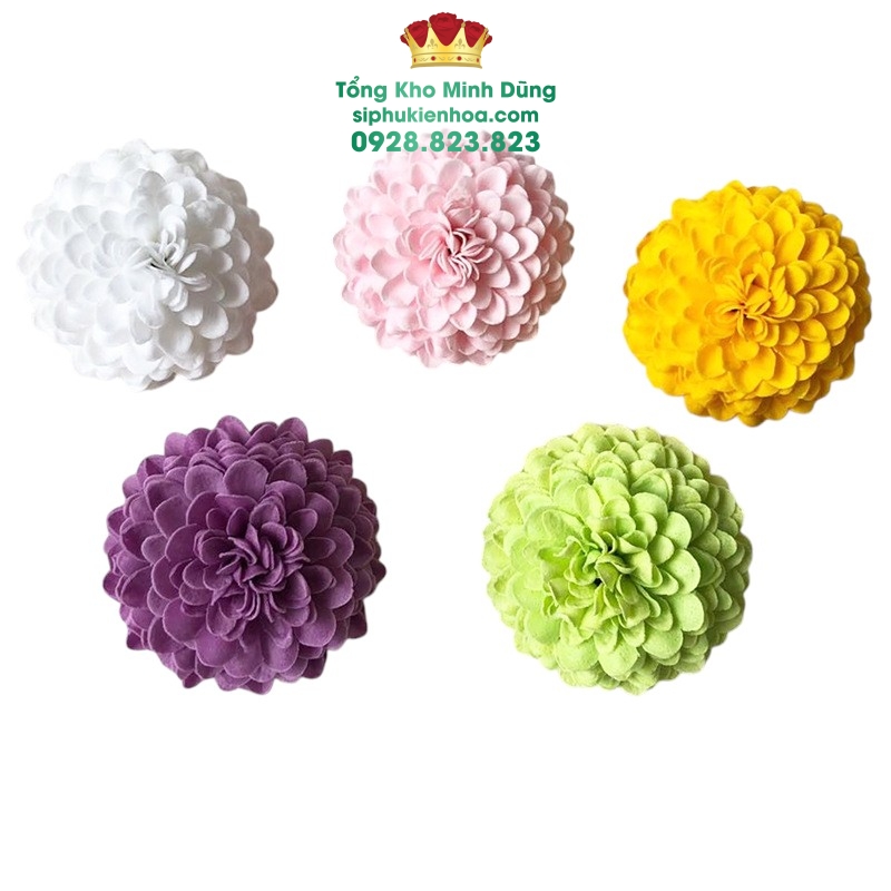 Đầu Bông Hoa Pingpong Nhỏ Cao Cấp (Hộp 28 Bông) - Sỉ Phụ Kiện Hoa Đầu Bông Hoa Pingpong Nhỏ Cao Cấp (Hộp 28 Bông) - Ảnh 2
