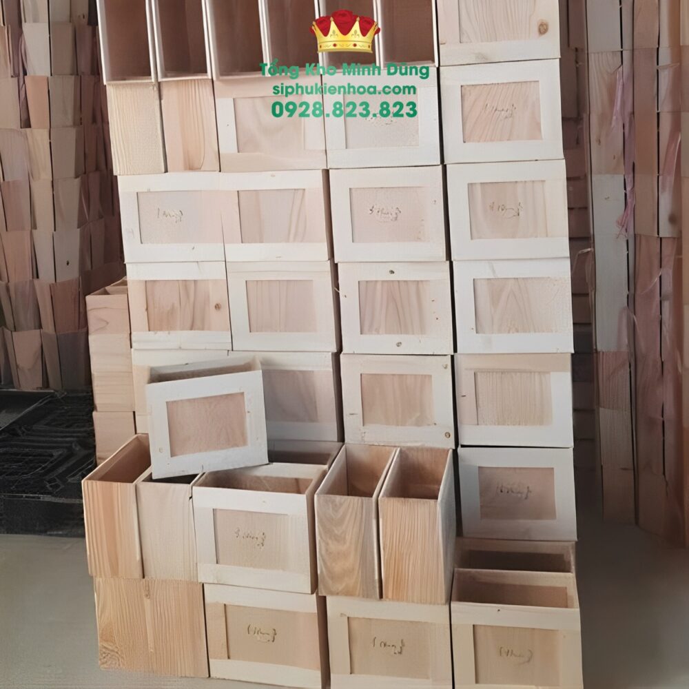Chậu Gỗ Cắm Hoa Lớn Cao Cấp - Ảnh 2