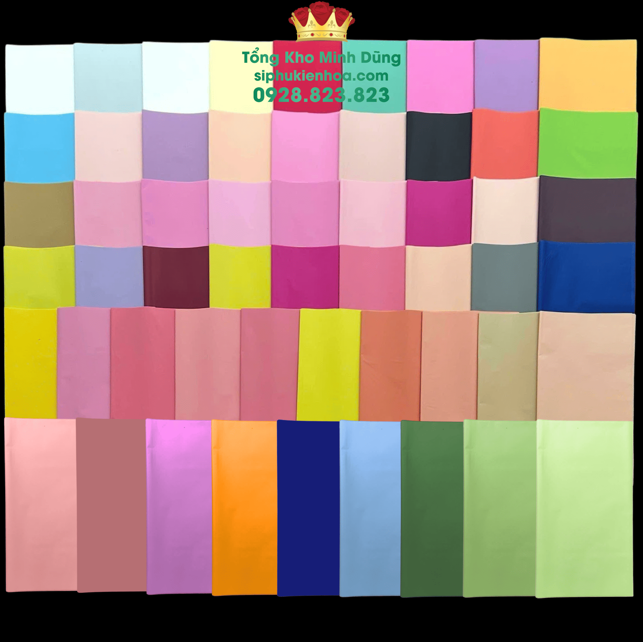 Giấy 1M Bóng Mờ Trơn Gói Hoa Cao Cấp - Sỉ Phụ Kiện Hoa Giấy 1M Bóng Mờ Trơn Gói Hoa Cao Cấp - Ảnh 5