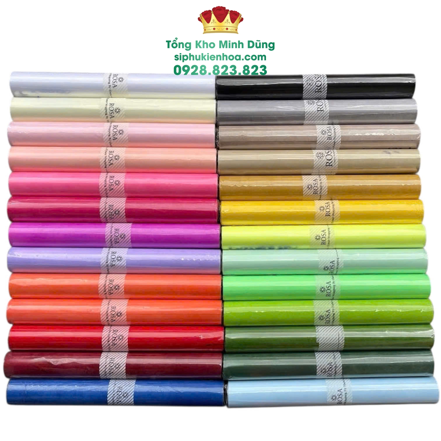Lụa Cuộn Hàn Quốc 16Yard Cao Cấp - Sỉ Phụ Kiện Hoa Lụa Cuộn Hàn Quốc 16Yard Cao Cấp - Ảnh 2
