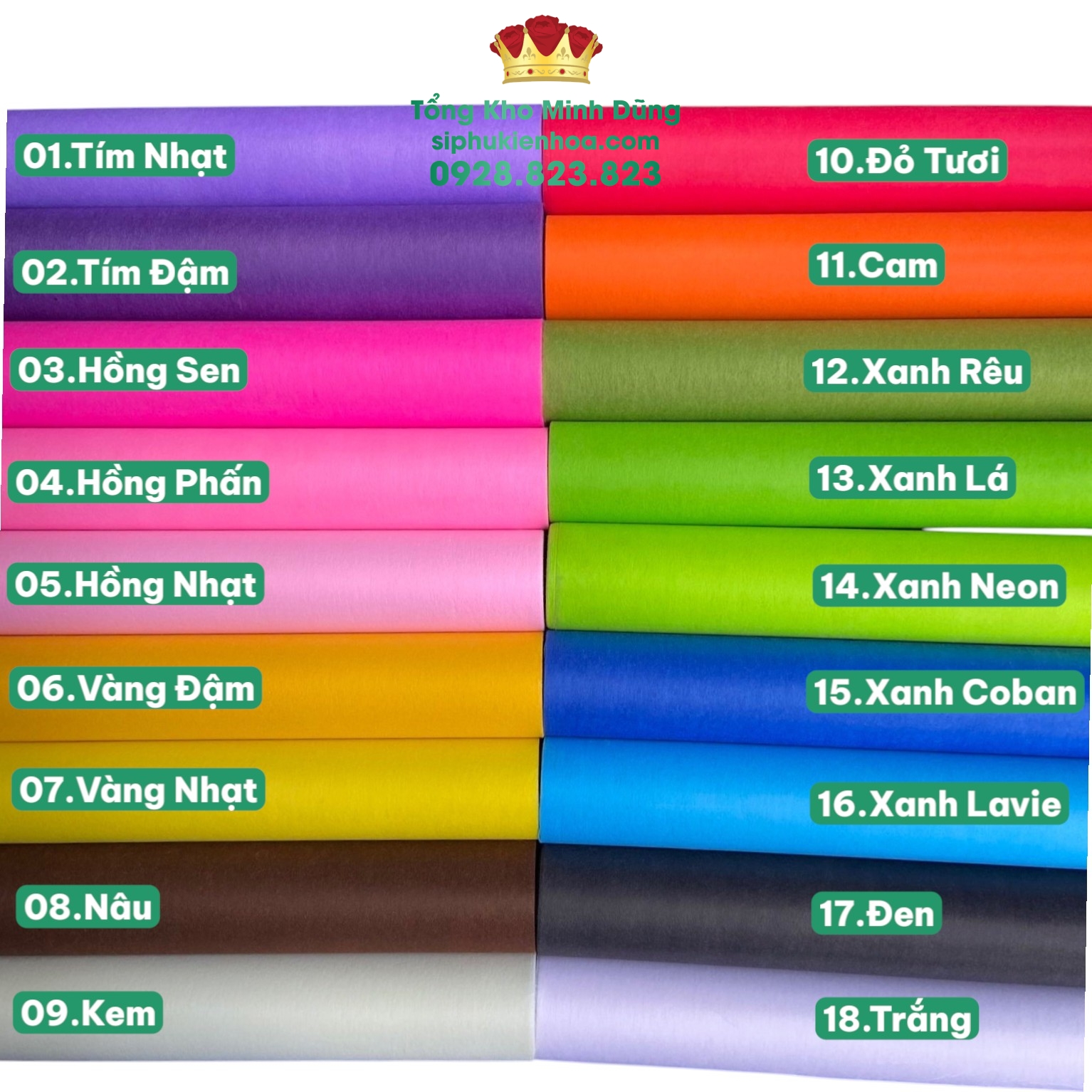 Lụa Cuộn Vân Long Trung Cao Cấp - Sỉ Phụ Kiện Hoa Lụa Cuộn Vân Long Trung Cao Cấp - Ảnh 4