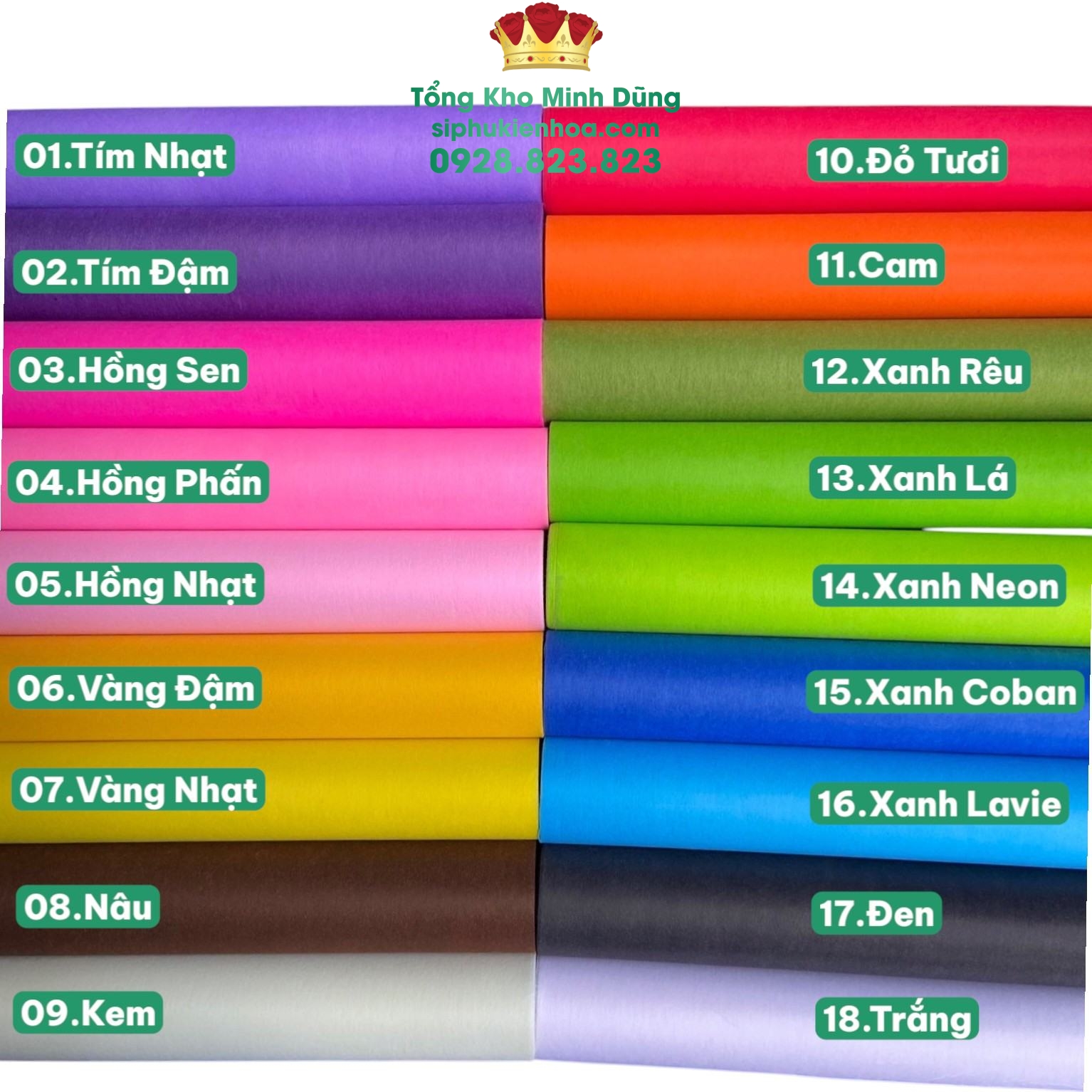 Lụa Cuộn Vân Long Trung Cao Cấp - Sỉ Phụ Kiện Hoa Lụa Cuộn Vân Long Trung Cao Cấp - Ảnh 4