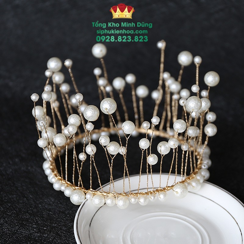 Vương Miện Cao Cấp Size Lớn Cao Cấp - Sỉ Phụ Kiện Hoa Vương Miện Cao Cấp Size Lớn Cao Cấp - Ảnh 3