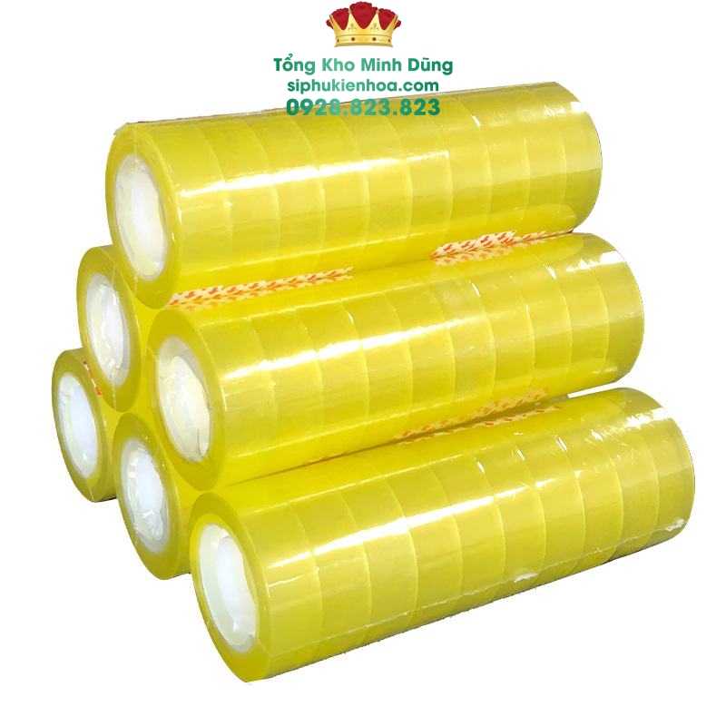 Băng Keo Nhỏ Vàng Cao Cấp (Lốc 12C) - Sỉ Phụ Kiện Hoa Băng Keo Nhỏ Vàng Cao Cấp (Lốc 12C)