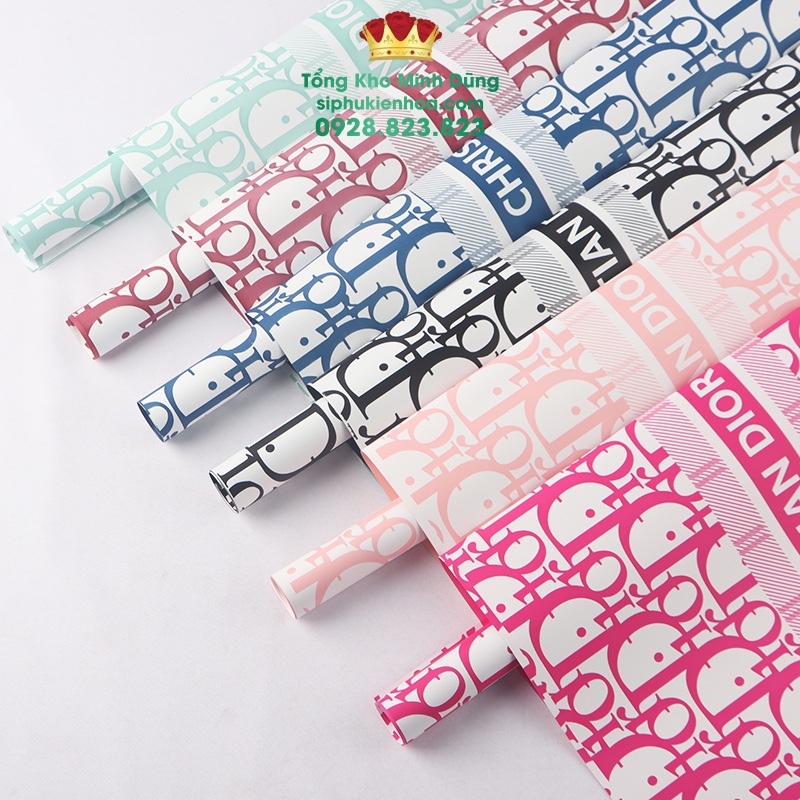 Giấy 2 Mặt Thương Hiệu Cao Cấp(Dior, Guci, Chanel, Lv,) - Sỉ Phụ Kiện Hoa Giấy 2 Mặt Thương Hiệu Cao Cấp(Dior, Guci, Chanel, Lv,) - Ảnh 2