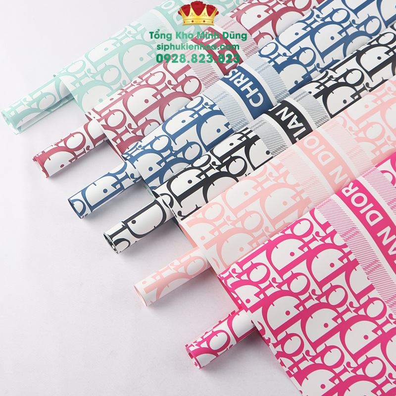 Giấy 2 Mặt Thương Hiệu Cao Cấp(Dior, Guci, Chanel, Lv,) - Sỉ Phụ Kiện Hoa Giấy 2 Mặt Thương Hiệu Cao Cấp(Dior, Guci, Chanel, Lv,) - Ảnh 2