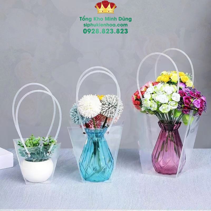 Túi Nhựa Hình Thang Cao Cấp (Set 10 Cái) - Sỉ Phụ Kiện Hoa Túi Nhựa Hình Thang Cao Cấp (Set 10 Cái) - Ảnh 2