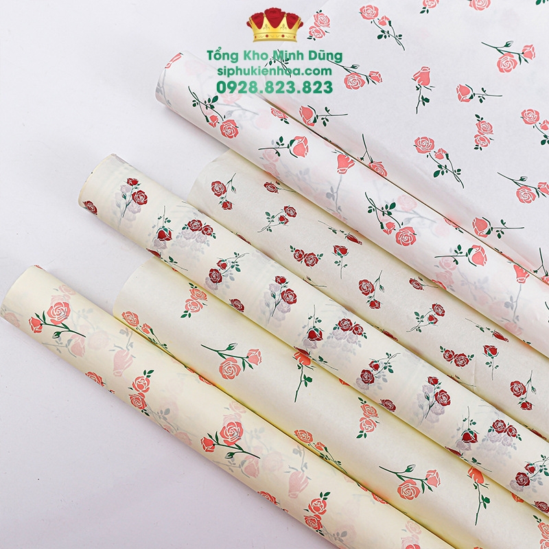 Giấy Nến Hoa Hồng Cao Cấp - Sỉ Phụ Kiện Hoa Giấy Nến Hoa Hồng Cao Cấp