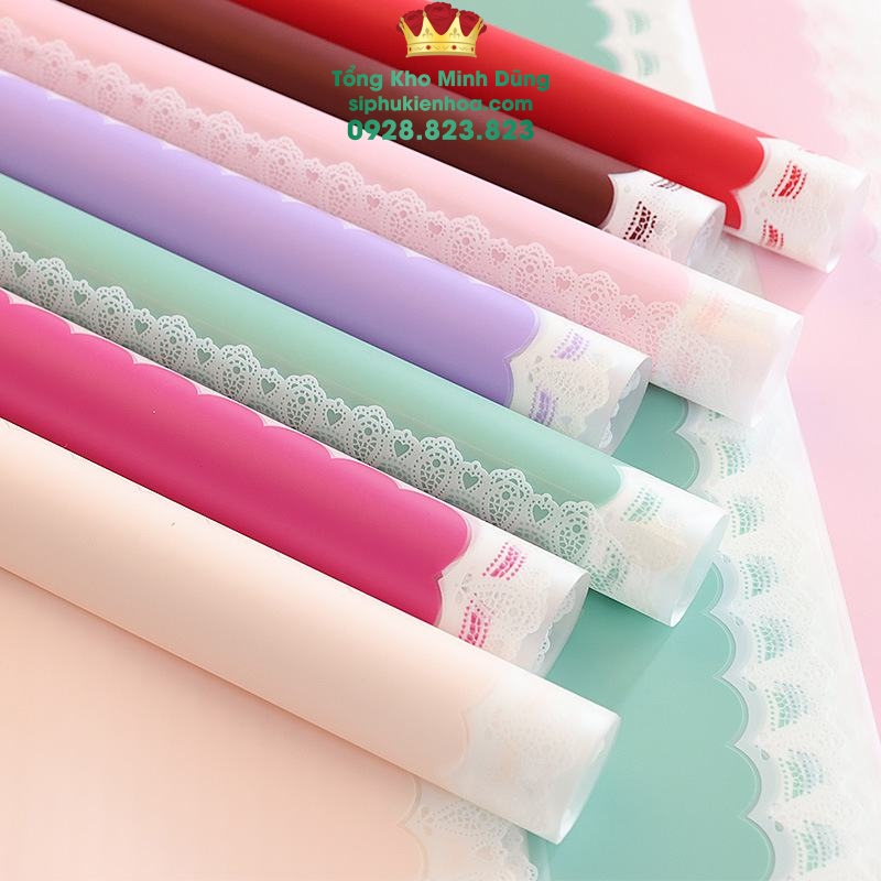 Giấy 1 Mặt Họa Tiết Viền Ren Cao Cấp - Sỉ Phụ Kiện Hoa Giấy 1 Mặt Họa Tiết Viền Ren Cao Cấp