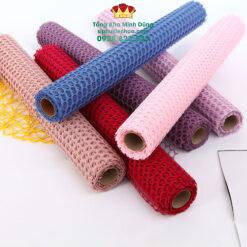 Cuộn Lưới Lỗ Tròn Gói Hoa Cao Cấp