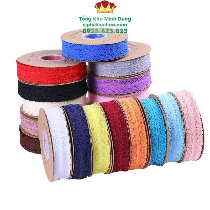 Ruy Băng Vải Ren Cao Cấp - Sỉ Phụ Kiện Hoa Ruy Băng Vải Ren Cao Cấp - Ảnh 2
