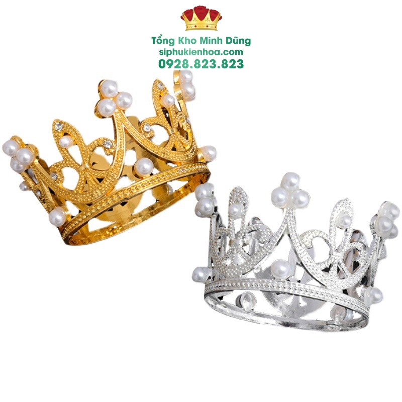 Set 5 Vương Miện Nhỏ Cao Cấp - Sỉ Phụ Kiện Hoa Set 5 Vương Miện Nhỏ Cao Cấp