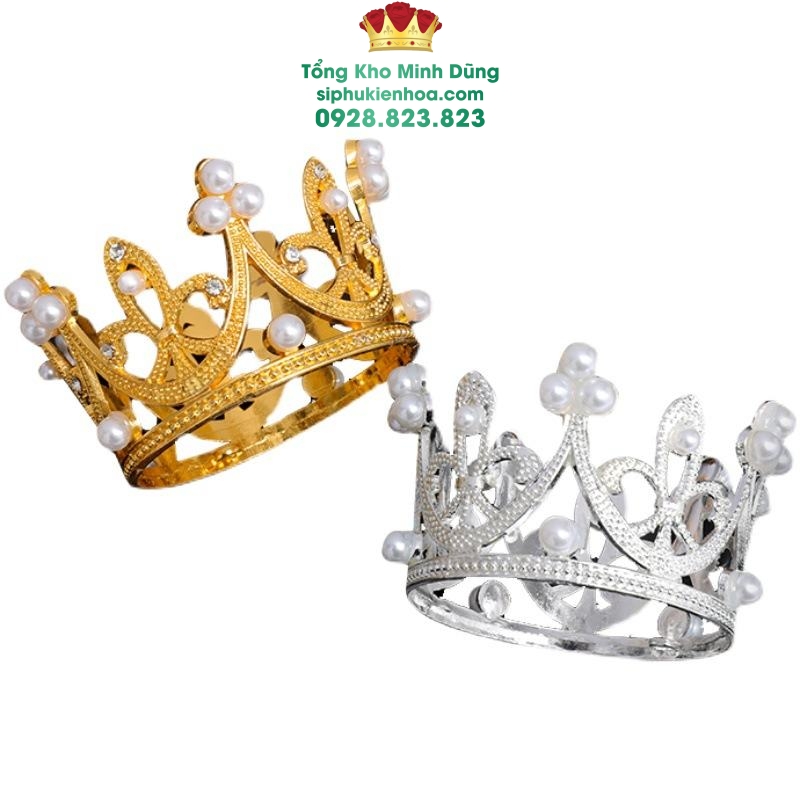 Set 5 Vương Miện Nhỏ Cao Cấp - Sỉ Phụ Kiện Hoa Set 5 Vương Miện Nhỏ Cao Cấp