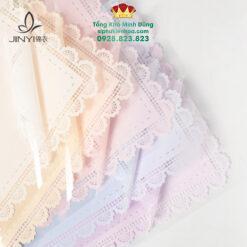 Giấy 1 Mặt Họa Tiết Ren Kính Cao Cấp