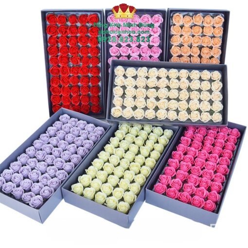 Đầu Bông Hoa Sáp 4 Lớp Cánh Tim Hàn Quốc Cao Cấp - Sỉ Phụ Kiện Hoa Đầu Bông Hoa Sáp 4 Lớp Cánh Tim Hàn Quốc Cao Cấp - Ảnh 3