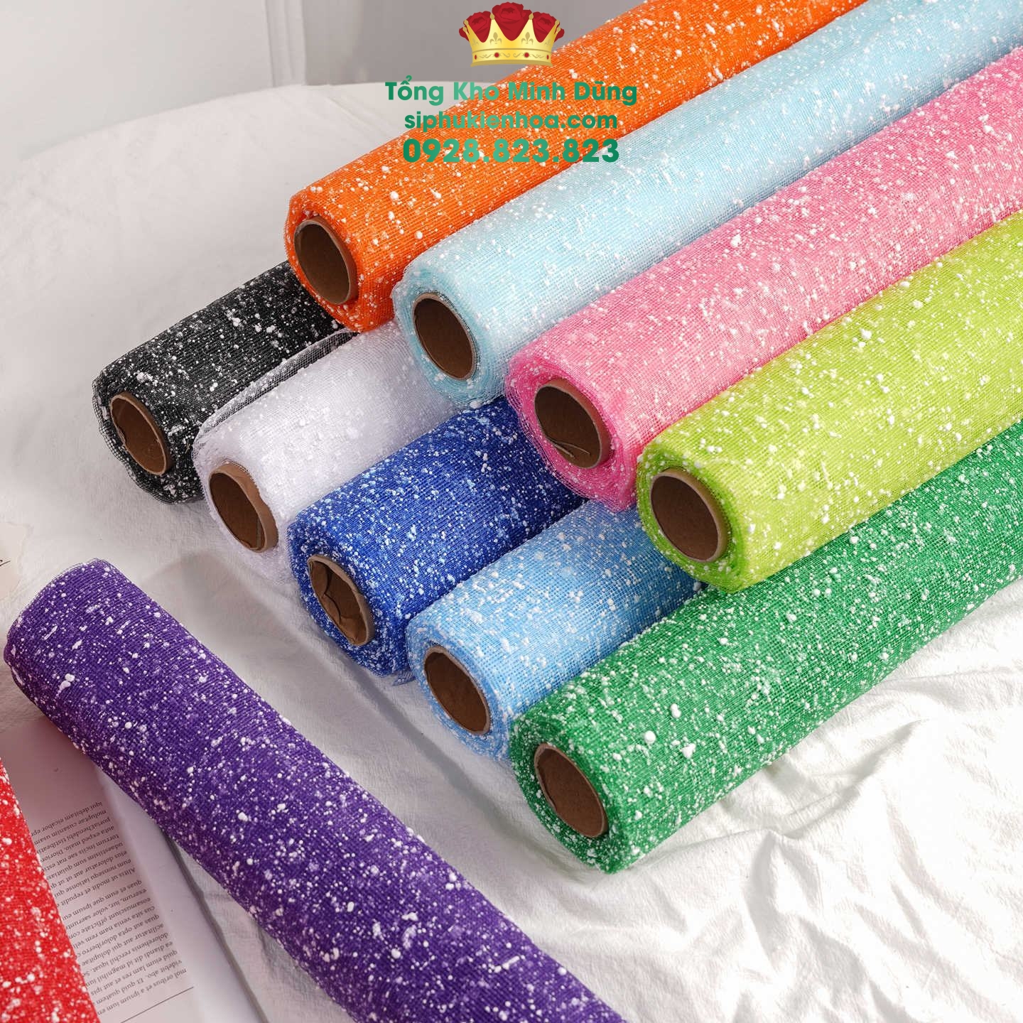 Cuộn Lưới Bọt Tuyết Cao Cấp - Sỉ Phụ Kiện Hoa Cuộn Lưới Bọt Tuyết Cao Cấp