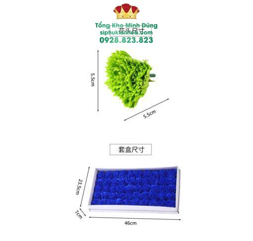 Đầu Bông Hoa Cẩm Chướng Cao Cấp (Hộp 50 Bông) - Ảnh 2