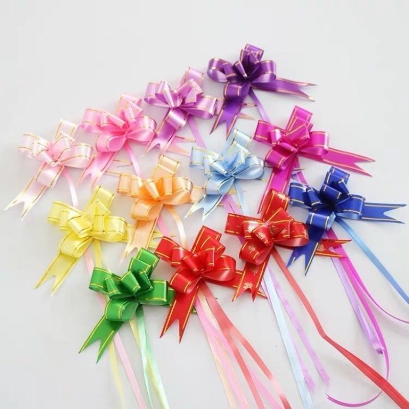 Nơ Rút Voan Cao Cấp (Bịch 10 Cái) - Sỉ Phụ Kiện Hoa Nơ Rút Voan Cao Cấp (Bịch 10 Cái)