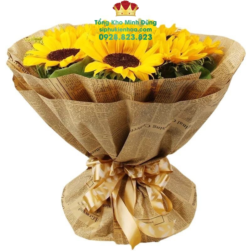 Giấy Báo Có Chữ Gói Hoa Cao Cấp - Sỉ Phụ Kiện Hoa Giấy Báo Có Chữ Gói Hoa Cao Cấp - Ảnh 3